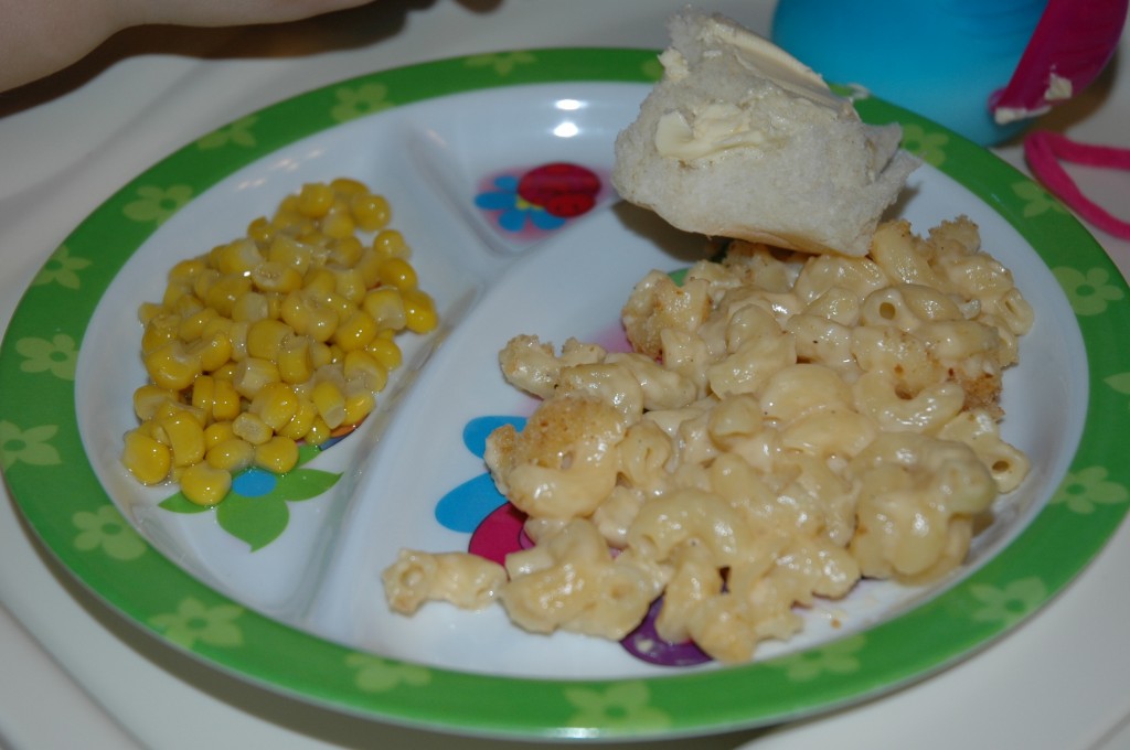 Only after I loaded up their plates did I realize we were having an all-yellow meal...go figure...